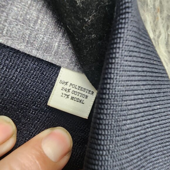 Construct Shirt Mens Medium Navy Blue Long Sleeve Polo *NWT* - Picture 4 of 10